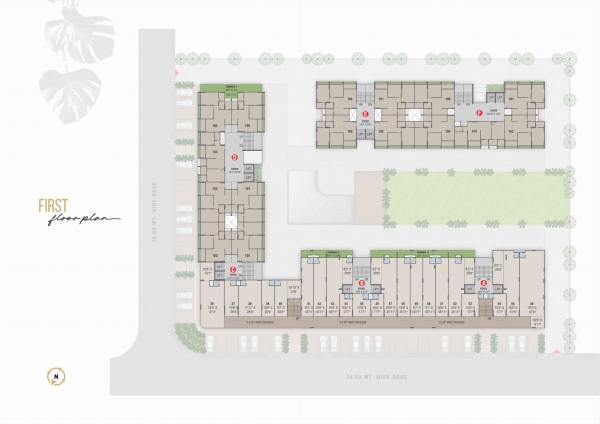  apartment Tower 2 Cluster Plan