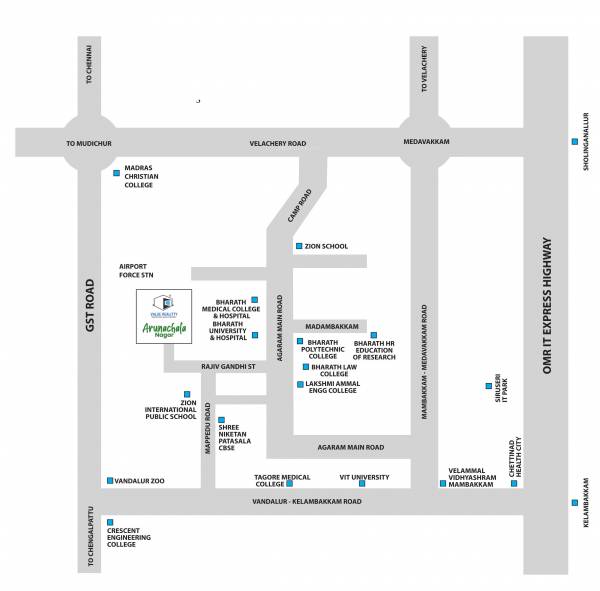  arunachala-nagar Location Plan